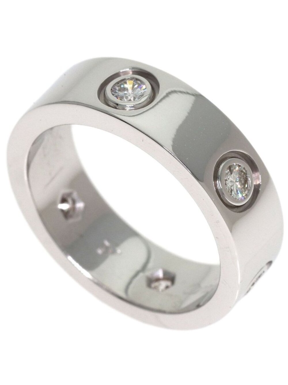 Cartier Love Ring Full Diamond 49 18k White Gold